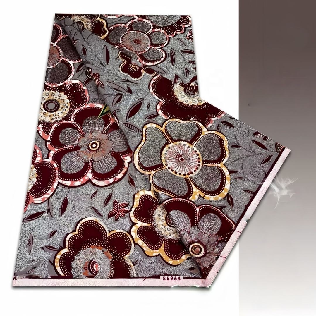 Wax Floral Bordeaux & Argent