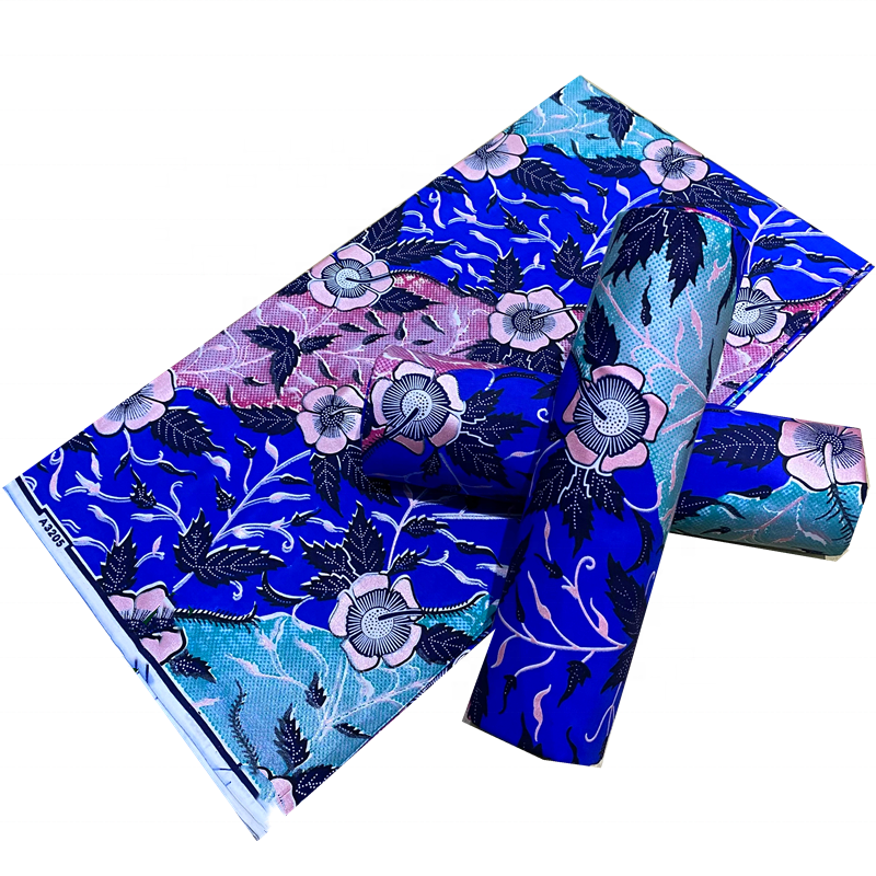Wax Floral Bleu Roi & Rose